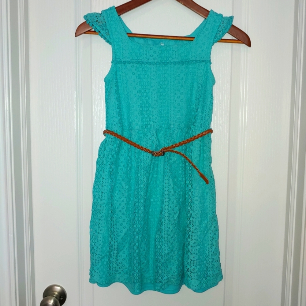 SO girls Summer Dress with belt size M